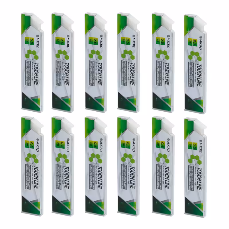 نوک‌ مداد نوکی 0.5 میلی متری میکرو مدل TOUCH-LINE بسته 12 عددی