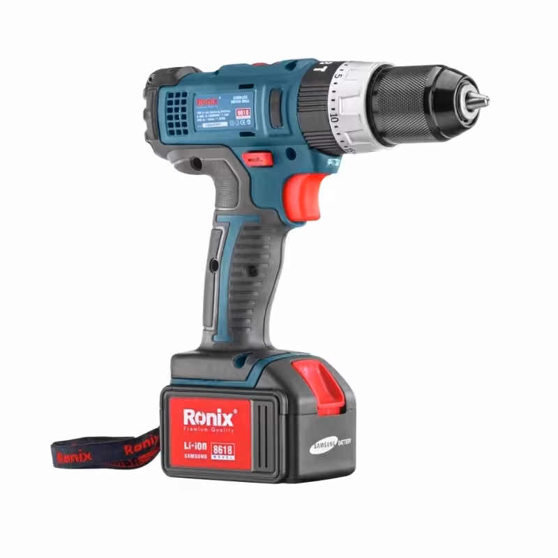 دریل پیچگوشتی چکشی شارژی 18 ولت  مدل 8618