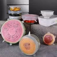 درپوش سیلیکونی ظروف 6 تکه