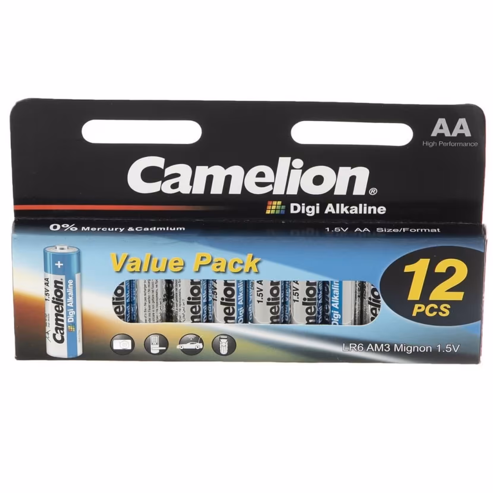 باتری قلمی کملیون دی جی آلکالاین 12 تایی کارتی (عمده و خرده)