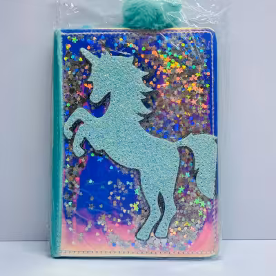 دفتر هولوگرامی با طرح اسب تک شاخ