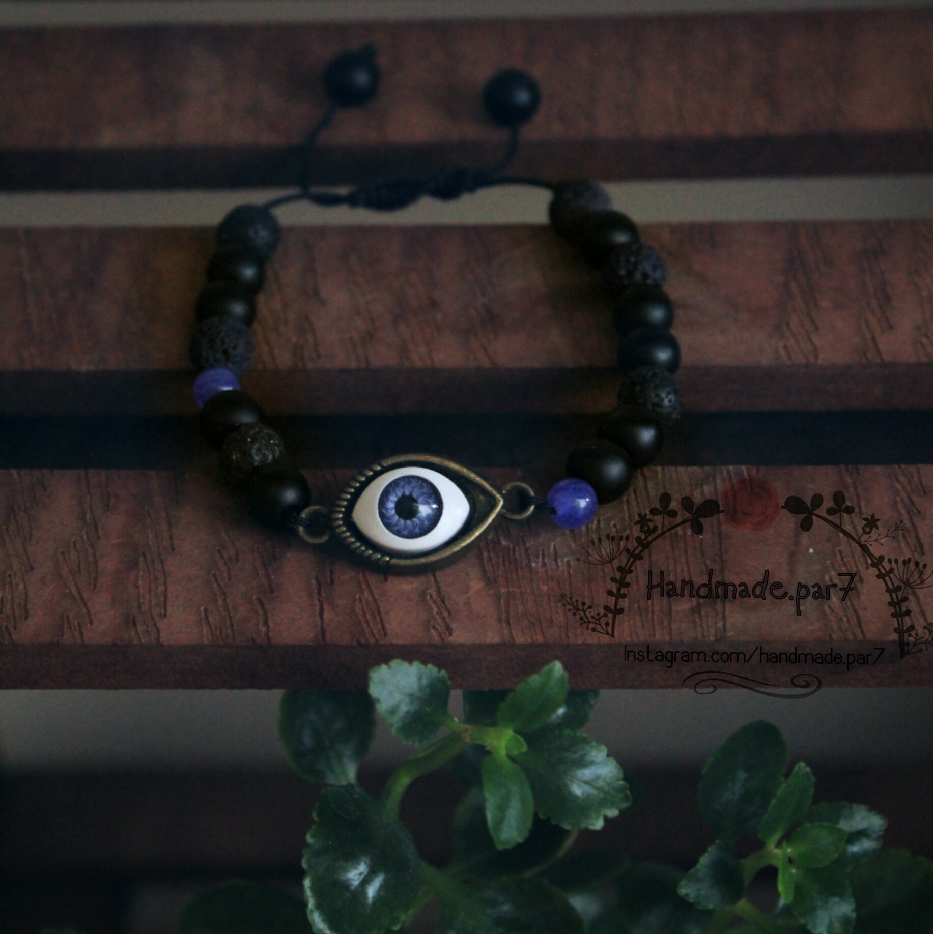 دستبند چشم سوم سنگ اونیکس