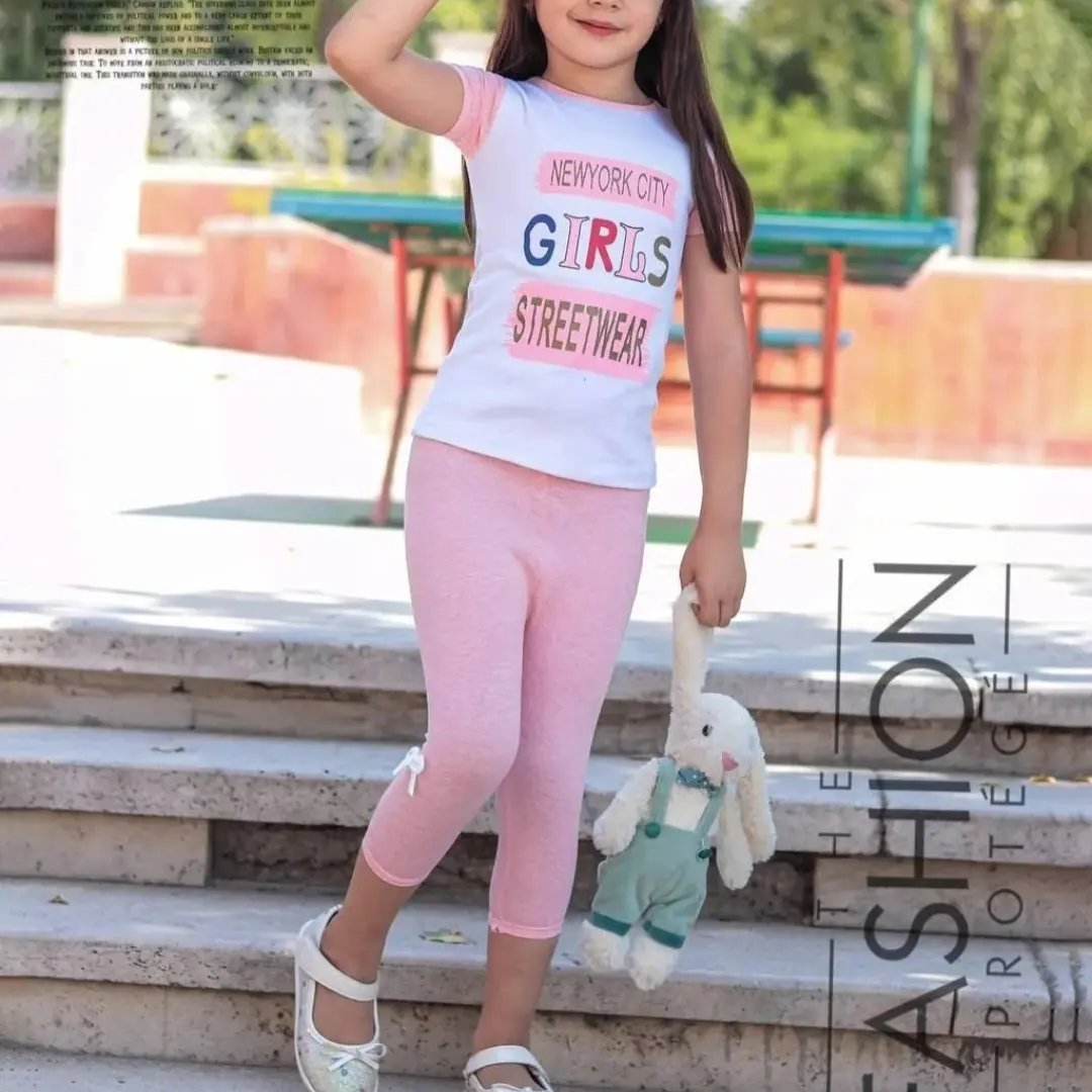 ست بلوز و شلوار دخترانه سایز 35 و 40 و 45 بلوز شلوار بچگانه girl (ارسال رایگان)