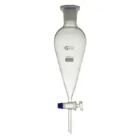 قیف دکانتور با شیر شیشه ای glassco