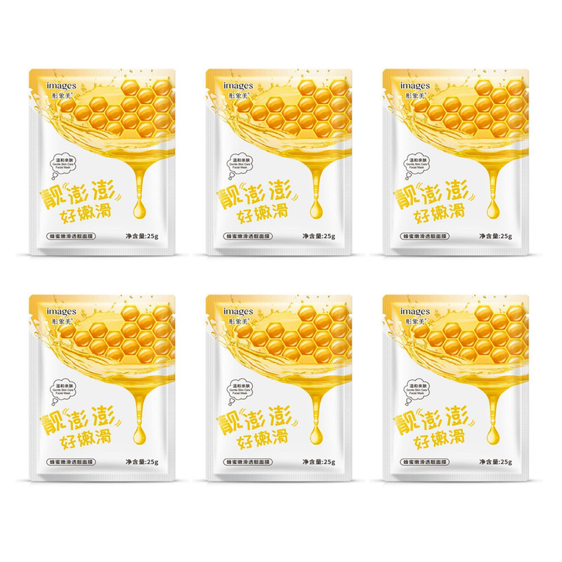 ماسک صورت ایمجز  مدل عسل وزن 25 گرم مجموعه 6 عددی