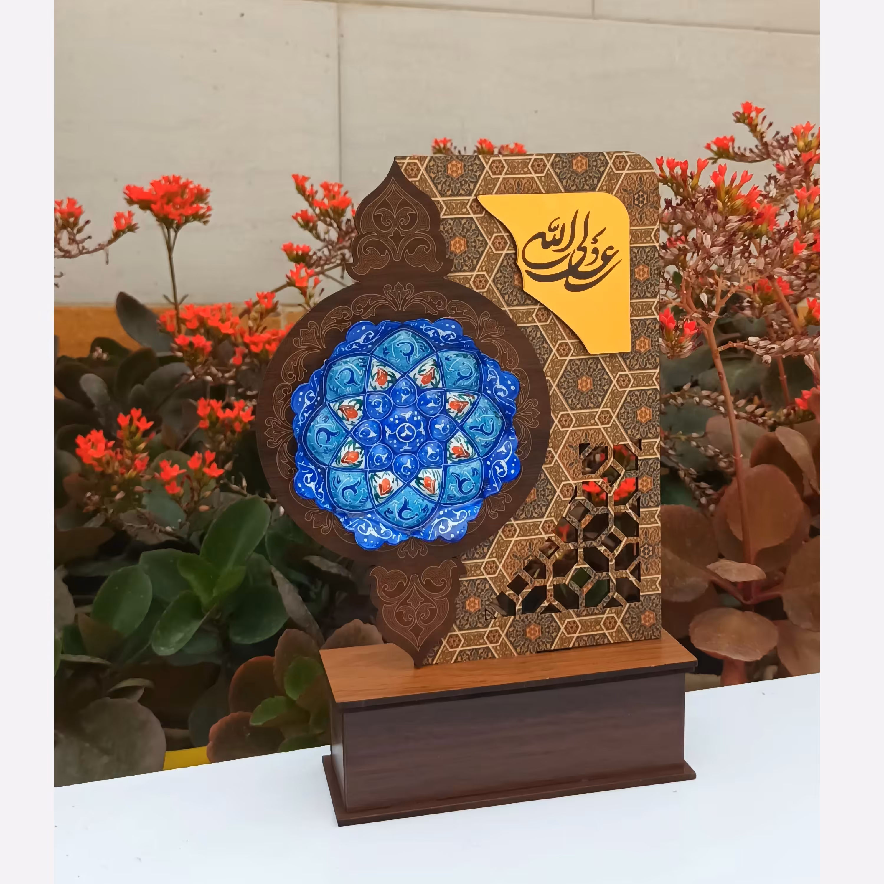 تندیس میناکاری مخصوص هدیه غدیر با بشقاب سایز 10