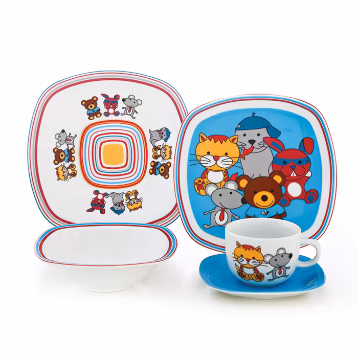 سرویس چینی زرین 1 نفره کودک رابیت (5 پارچه)