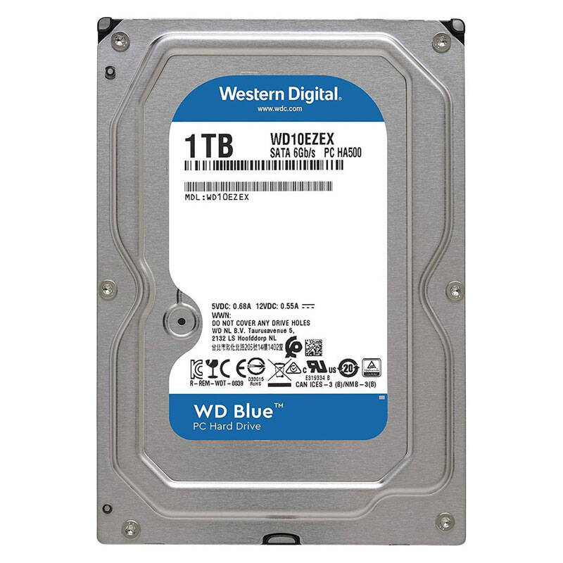 خرید و قیمت هارد دیسک اینترنال وسترن دیجیتال سری آبی مدل WD10EZEX ظرفیت 1 ترابایت