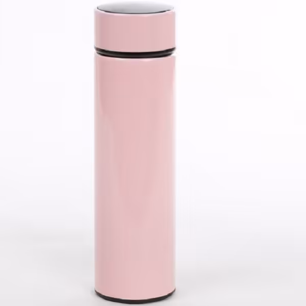 فلاکس دماسنج دار صورتی گنجایش 480 میلی لیتر