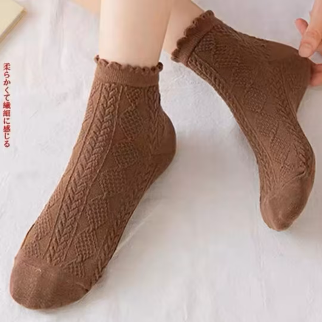 جوراب نیمساق قلاب بافی