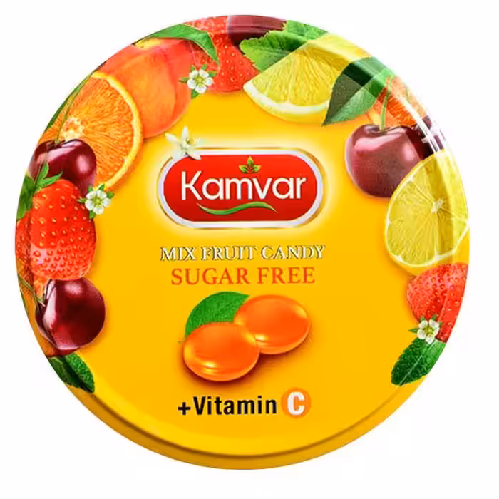 آبنبات بدون قند کامور ویتامین سی