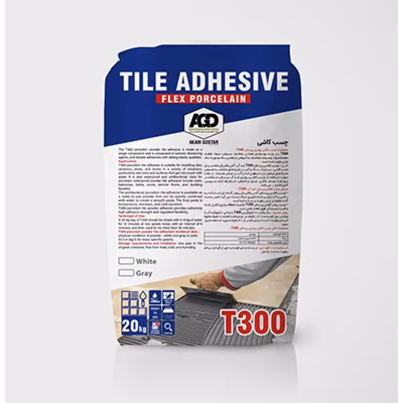 چسب کاشی و سرامیک پودری کف و دیوار آکام T300

