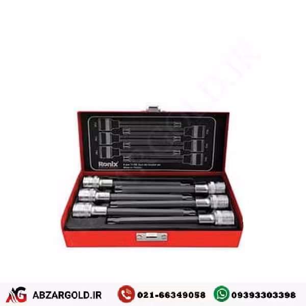 ست 6 عددی آلن بکسی رونیکس ستاره ای 1/2 اینچ مدل RH-2691