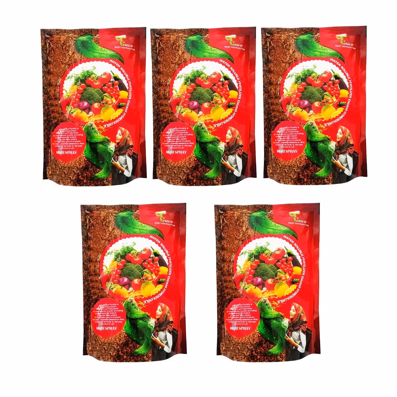 کود نیترات کلسیم تتاکو Morespray وزن 1 کیلوگرم بسته 5 عددی