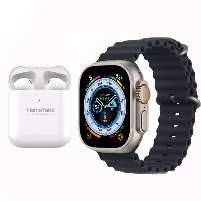 هندزفری بلوتوث و ساعت هوشمند هاینوتکو مدل GP8 اصلی کیفیت عالی