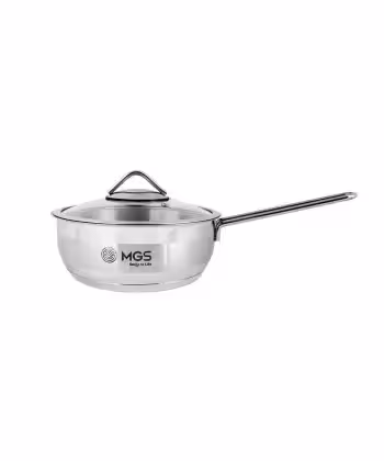 تابه استیل سایز 24 تکدسته کد 4117 PS برند ام جی اس MGS کد کالا استیل
