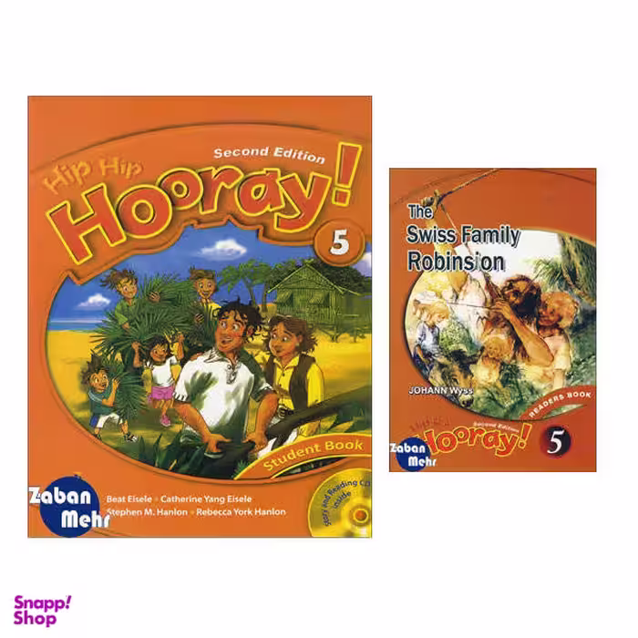 کتاب Hip Hip Hooray 5 Student Readers Book اثر جمعی از نویسندگان انتشارات زبان مهر 2جلدی