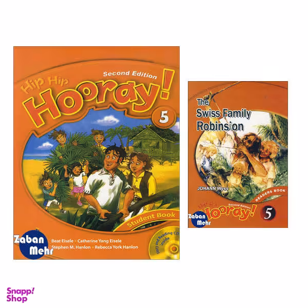کتاب Hip Hip Hooray 5 Student Readers Book اثر جمعی از نویسندگان انتشارات زبان مهر 2جلدی