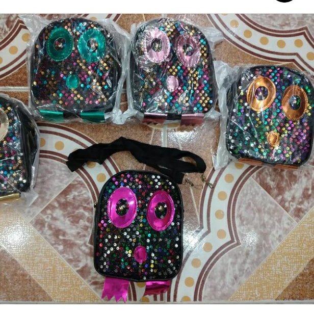 کیف دوشی جغدی پولکی