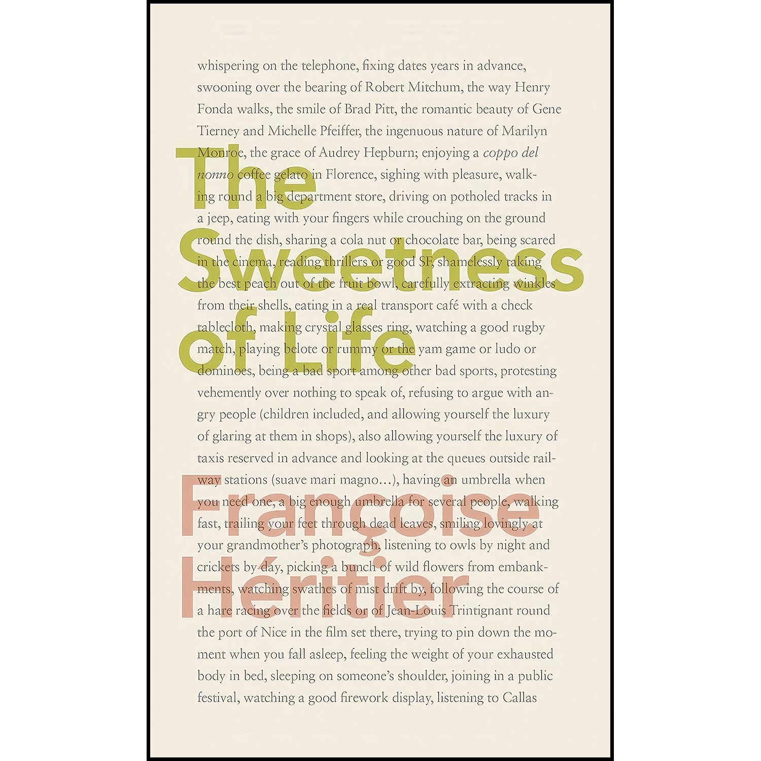کتاب زبان اصلی Sweetness Of LifeThe اثر Francoise Heritier