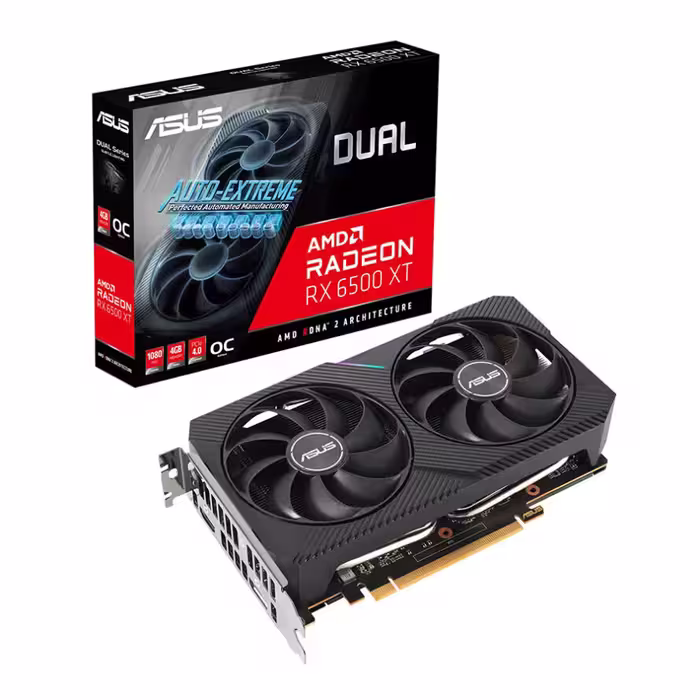 کارت گرافیک ایسوس Dual Radeon RX 6500 XT OC Edition 4GB