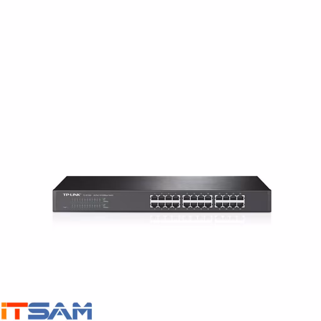قیمت و خرید سوییچ شبکه رکمونت 24 پورت تی پی لینک مدل TL-SF1024D | نت ران