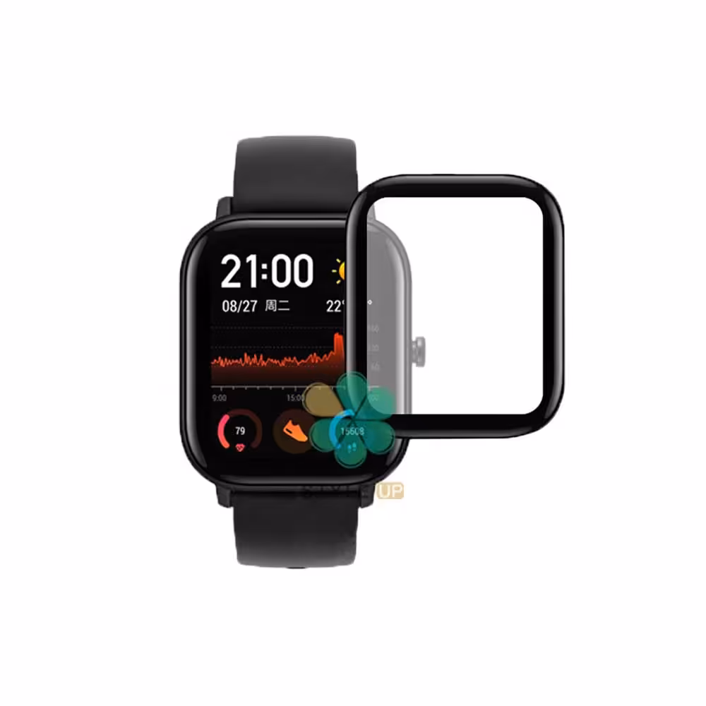 گلس سرامیکی ساعت شیائومی Xiaomi Amazfit GTS مدل دور مشکی
