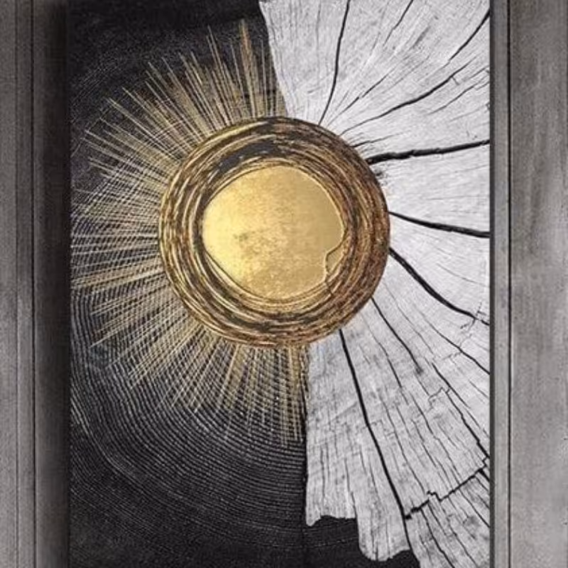 تابلو دکوراتیو طرح طلوع زندگی ابعاد 100در 100