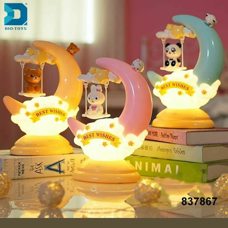 چراغ خواب فانتزی لمسی با نور LED طرح خرس پاندا برق مستقیم