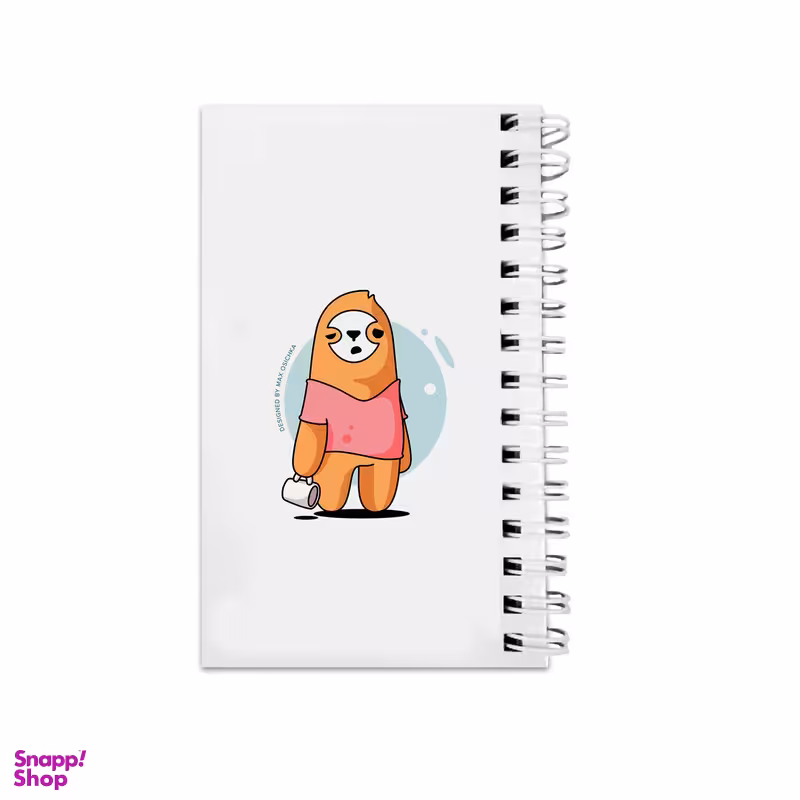 دفترچه یادداشت ۶۴ برگ مدل To Do List طرح تنبل معتاد قهوه کد 92999