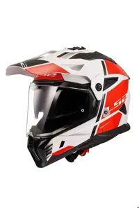 کلاه کاسکت موتورسیکلت سفید ایمنی موتور سیکلت PIONEER 2 HILL KROS LS2