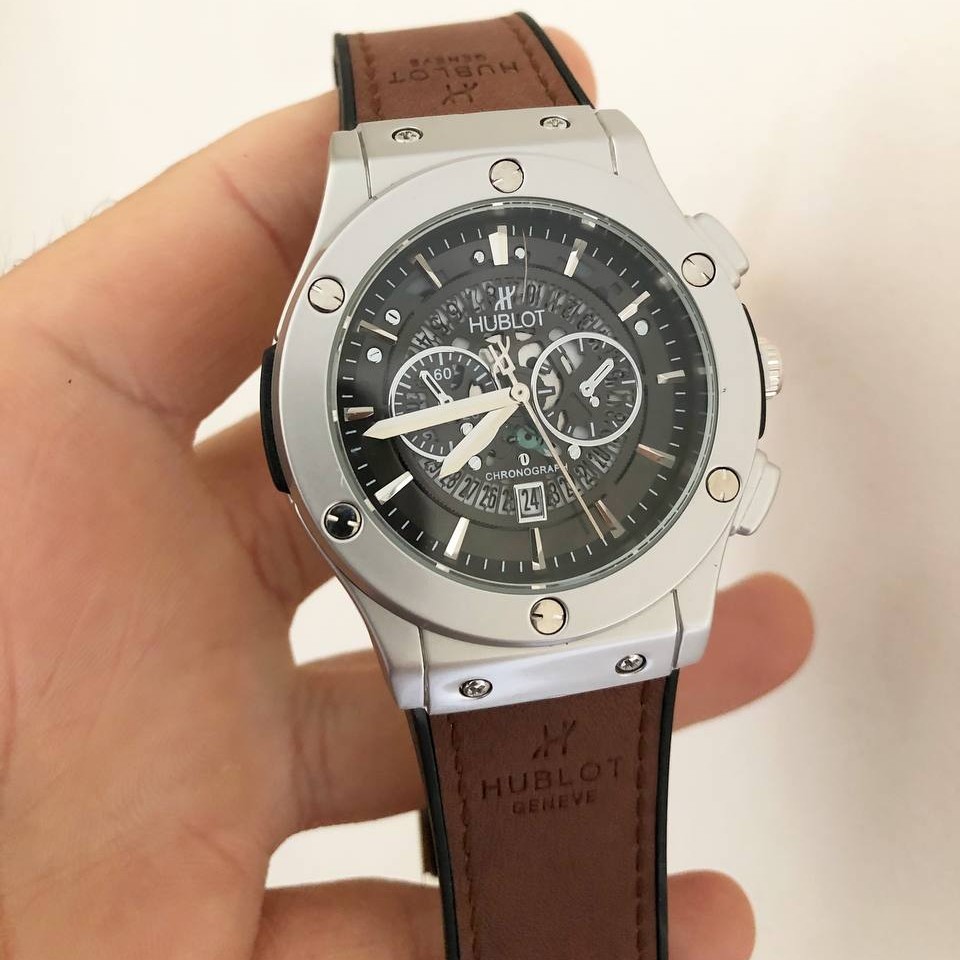 ساعت هابلوت بیگ بنگ رنگ قهوه ای با جعبه و ارسال