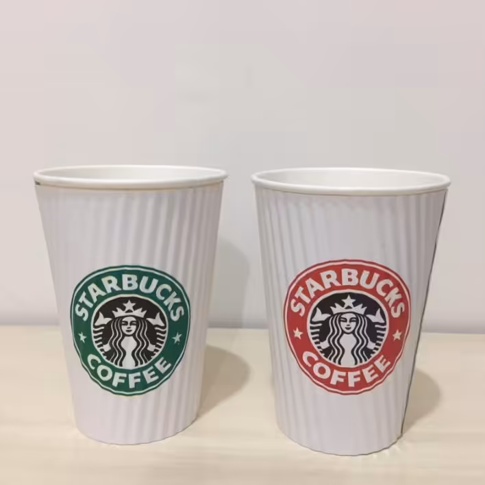 لیوان کاغذی دوجداره 360cc پک 60 عددی همراه با درب