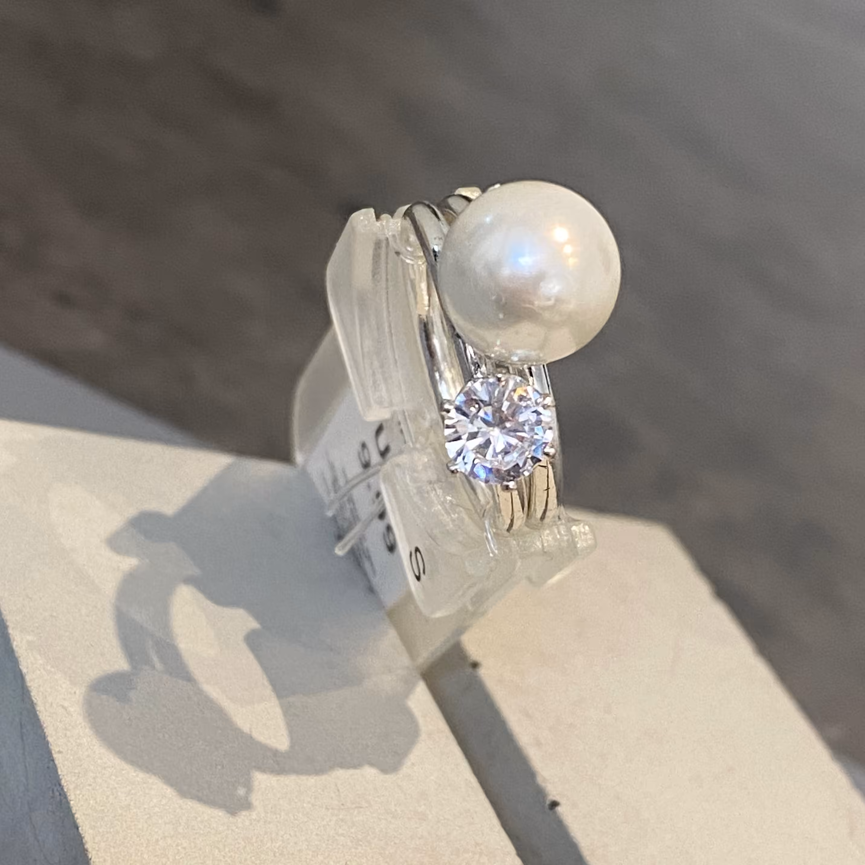 پک دوتایی انگشتر مرواریدی