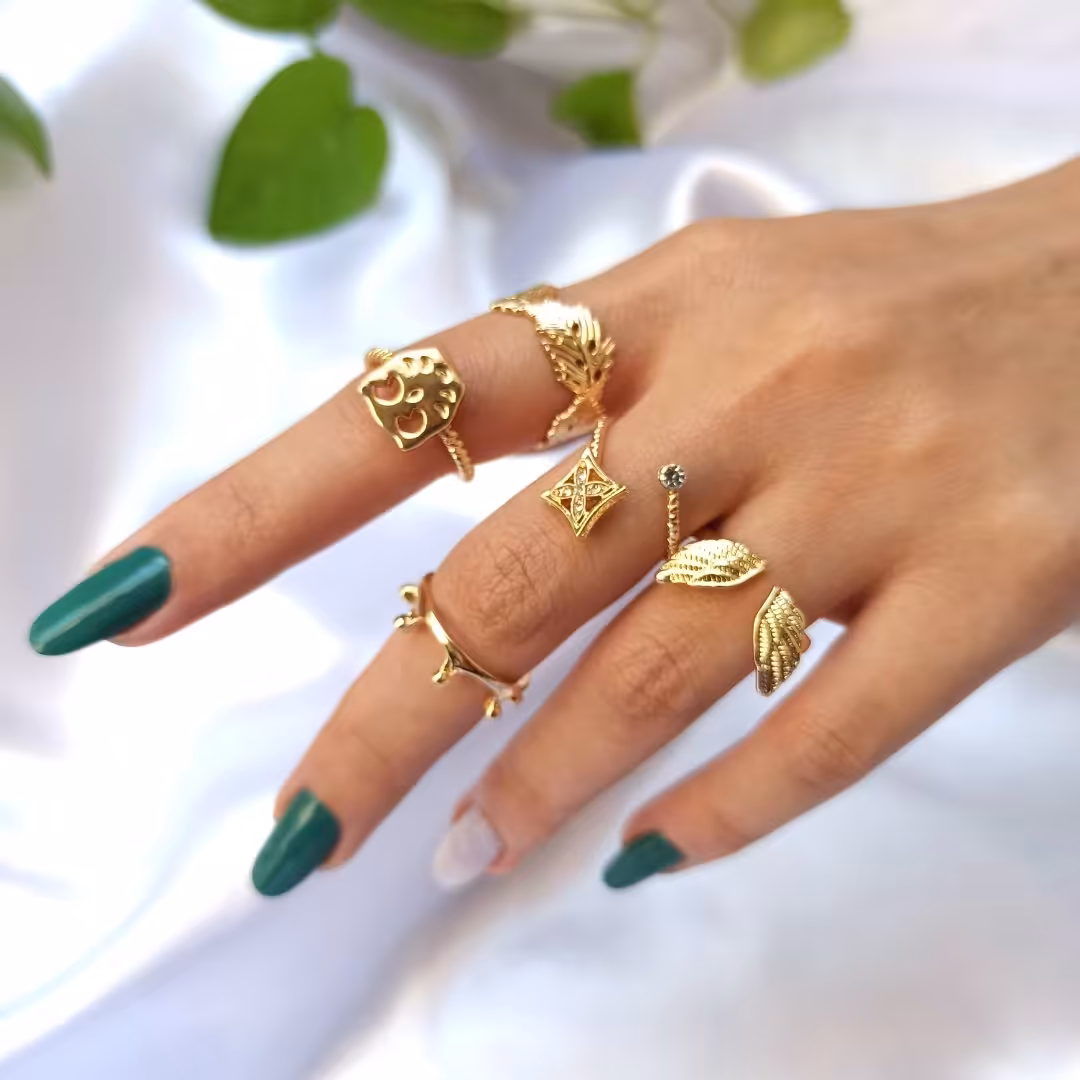 انگشتر پکی بال فرشته (بدلیجات)