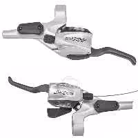 دسته دنده و دسته ترمز Deore XT ST-M766 هیدرولیک دیسک روغنی مجموعه چپ و راست شیمانو Deore XT دبل کنترل 9 در 3 Shimano Shifter Lever Hydrolic DEORE XT Duble Control