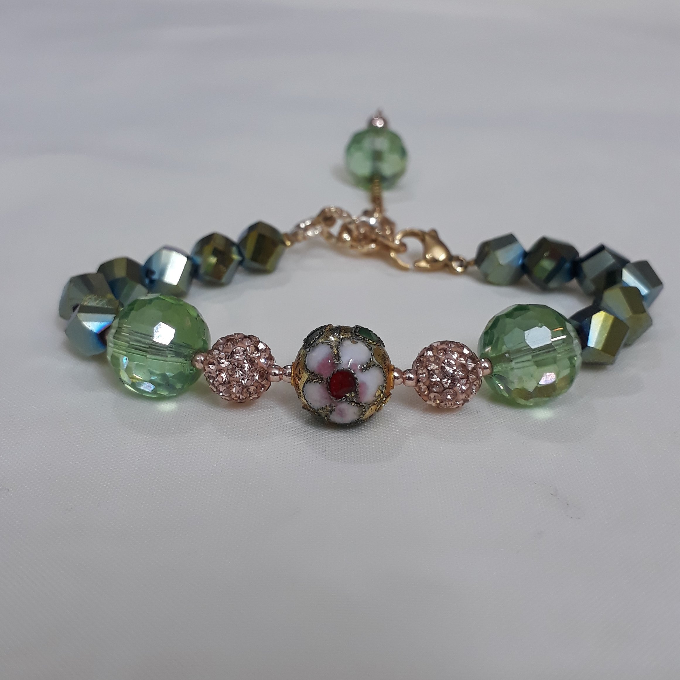 دستبند کریستال میناکاری 