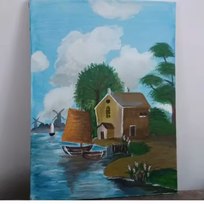 تابلو رنگ اکرلیک 30×40