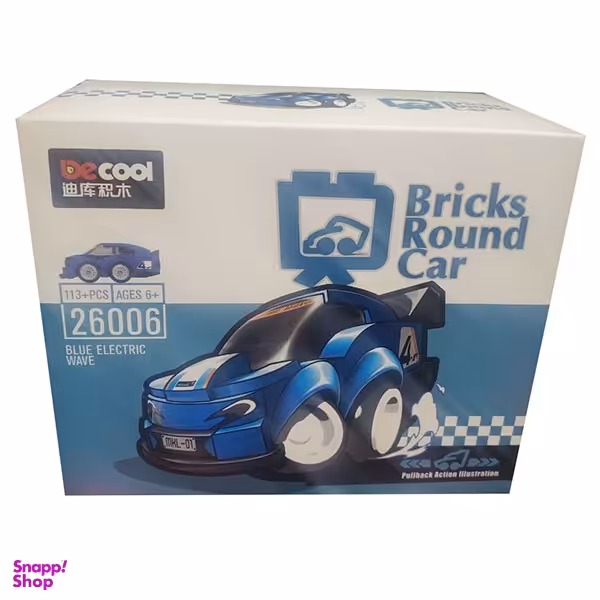 ساختنی دکول مدل Bricks Round Car کد 26006