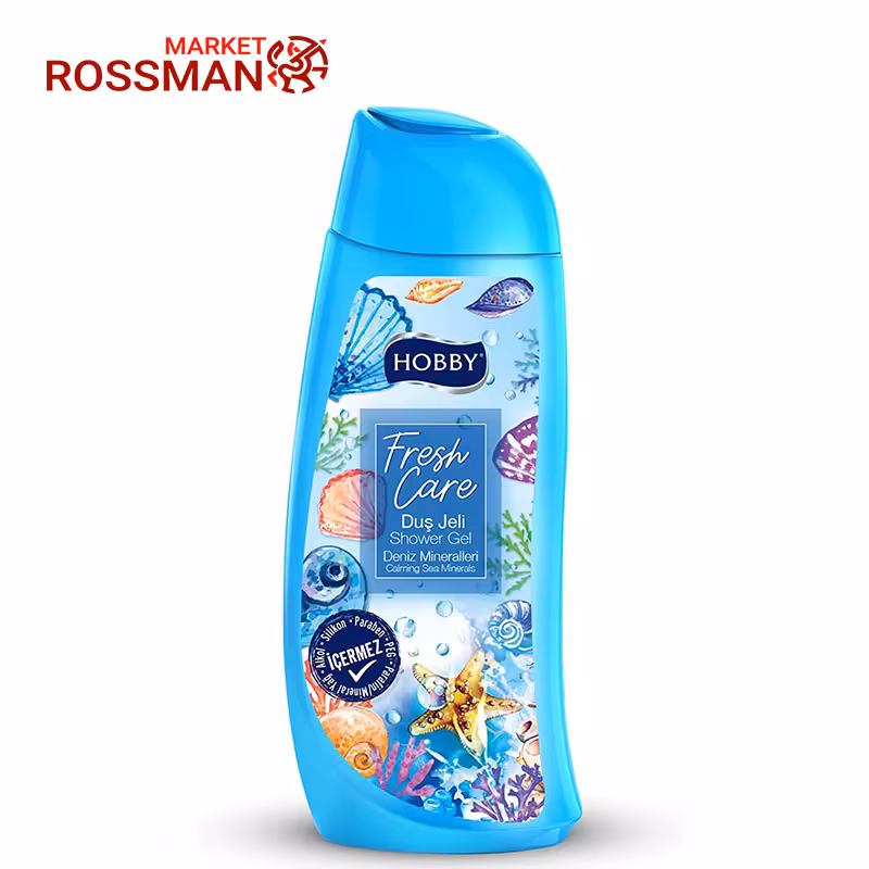 شامپو بدن هوبی Hobby مدل Fresh Care حاوی مواد معدنی دریایی حجم 500 میلی لیتر