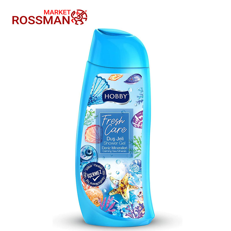 شامپو بدن هوبی Hobby مدل Fresh Care حاوی مواد معدنی دریایی حجم 500 میلی لیتر