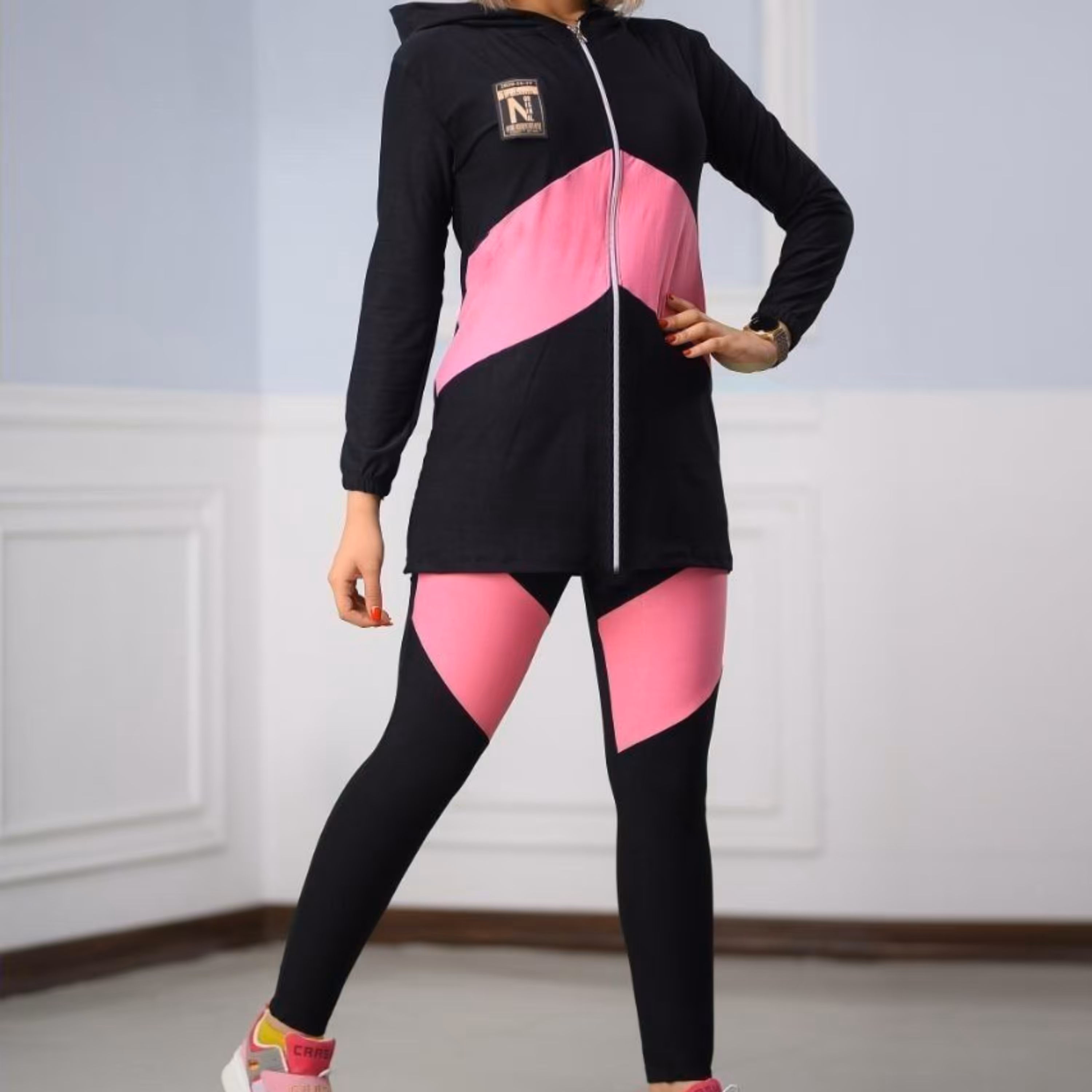 ست هودی شلوار غواصی تیپ لاکرا گرم بالا درجه یک