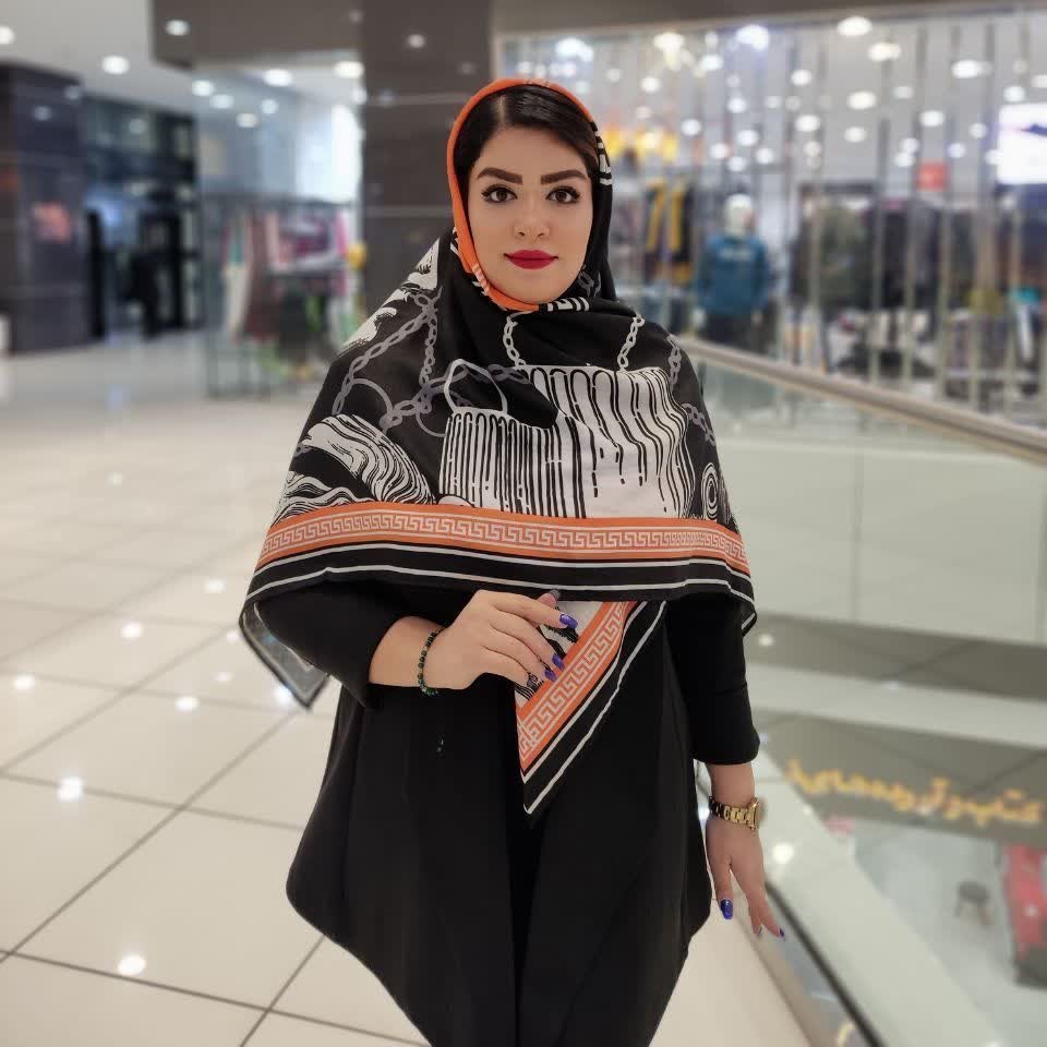 روسری نخی گارزا قواره 140دور دست دوز