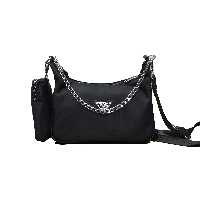 کیف دو قلو بند دستی زنجیر طلائی مارک Prada کد 145