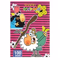 دفتر مشق 100 برگ ته چسب شفیعی طرح دیرین مدل 6 کد 131 