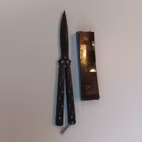 چاقو پروانه ای ستاره -کد 53