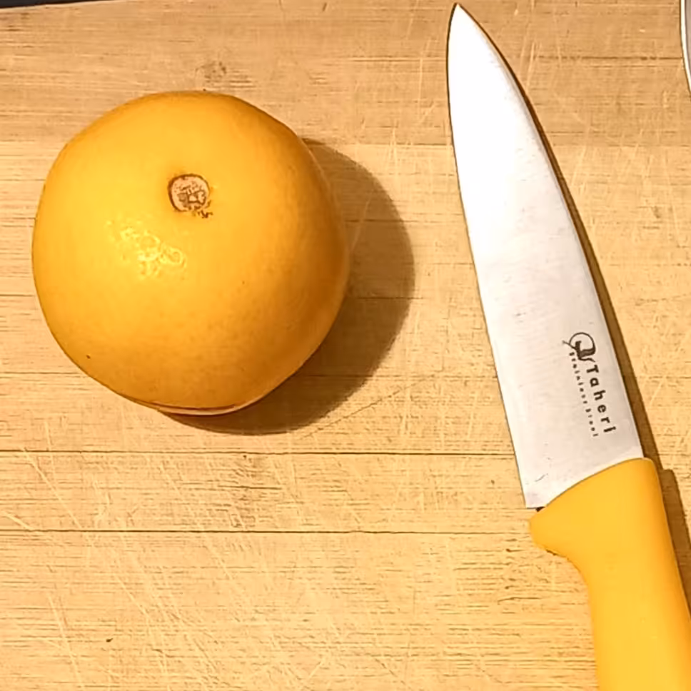 چاقو طاهری  بره  ای فوق لعاده خوش دست و برنده جنس تیغه فولاد استیل آلمانی دسته ترمو پلاس 