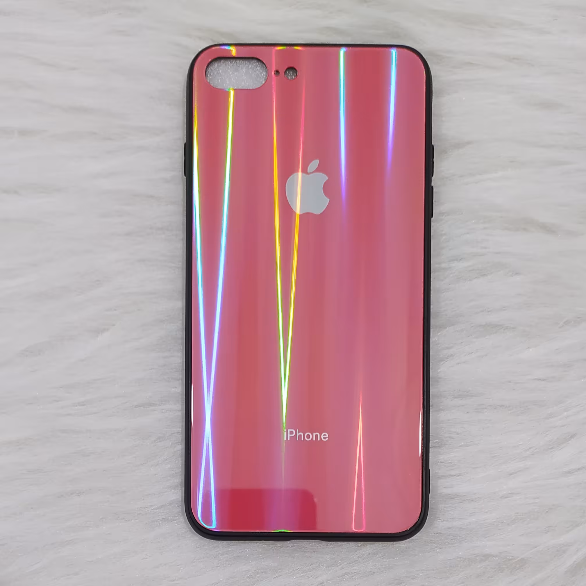 گارد آیفون 7 plus و 8 plus جت لیزری رنگ سرخابی خاص