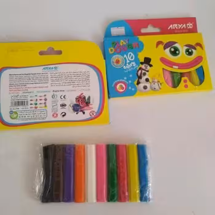 خمیر مقوایی 10 رنگ درجه یک آریا