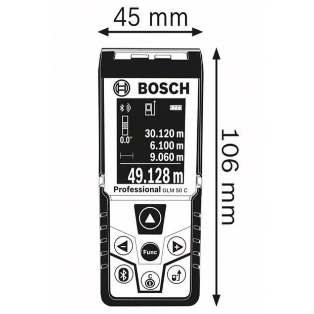 متر لیزری بوش مدل GLM 50 C
